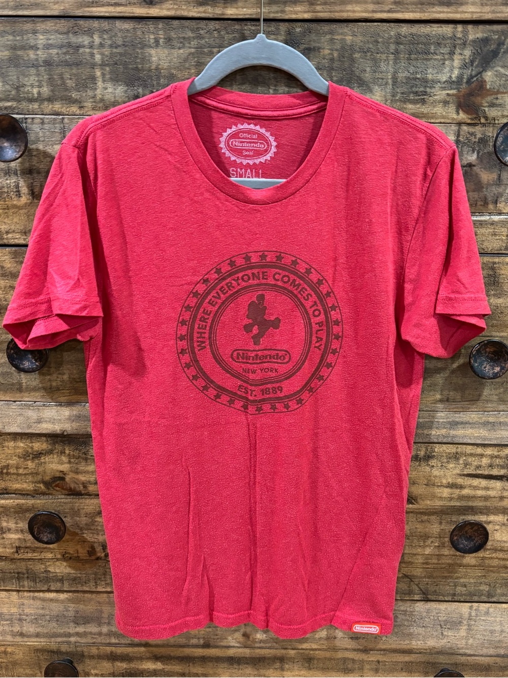 Nintendo Red Graphic Crewneck T-Shirt
